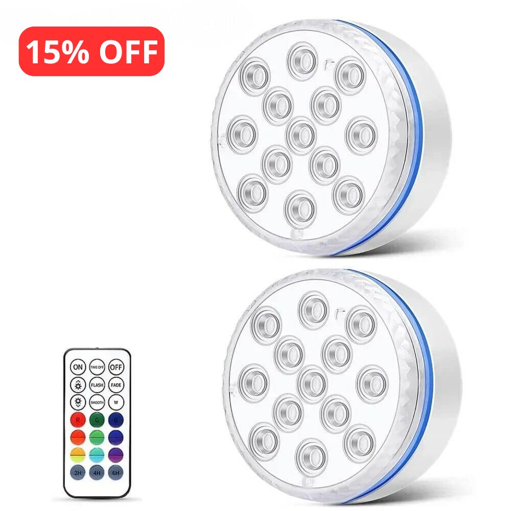 Luminária Led de Piscina RGB com Ventosas - Swanlight