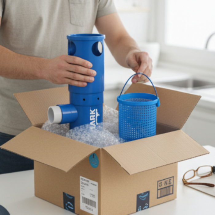 *Skimmer de Piscina SHARK – água limpa, ajuste perfeito